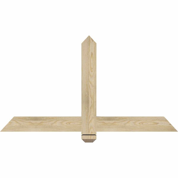 Ekena Millwork Eugene Rough Sawn Timber Gable Bracket, Douglas Fir, 48"W x 26"H x 2"D x 4"F, 13/12 Pitch GBW048X26X0204EUG00RDF - main